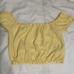 Off the shoulder crop top